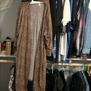 Flora cheetah cardigan small